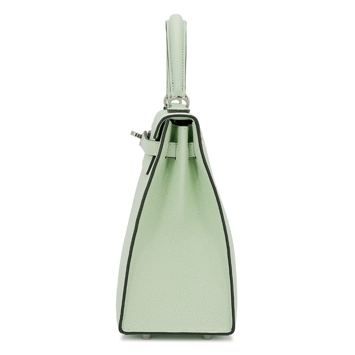 HERMÈS KELLY 25 SELLIER HANDBAG IN VERT FIZZ