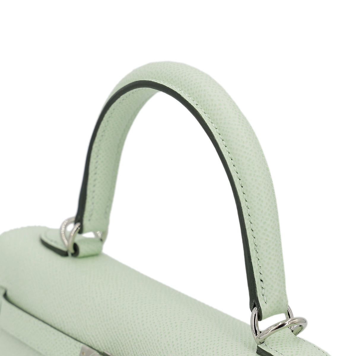 HERMÈS KELLY 25 SELLIER HANDBAG IN VERT FIZZ