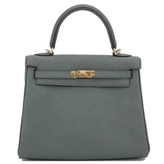 HERMÈS KELLY 25 VERT AMANDE HANDBAG