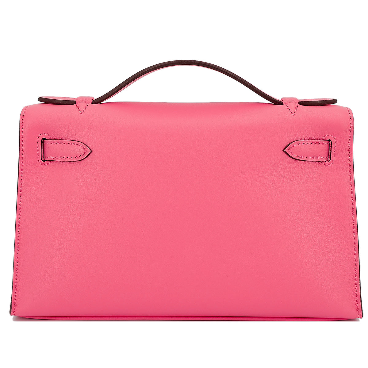 HERMÈS KELLY 22 POCHETTE CLUTCH IN ROSE AZALEE