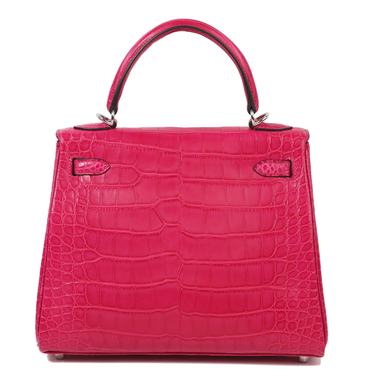 HERMÈS ALLIGATOR KELLY 25 IN FRAMBOISE