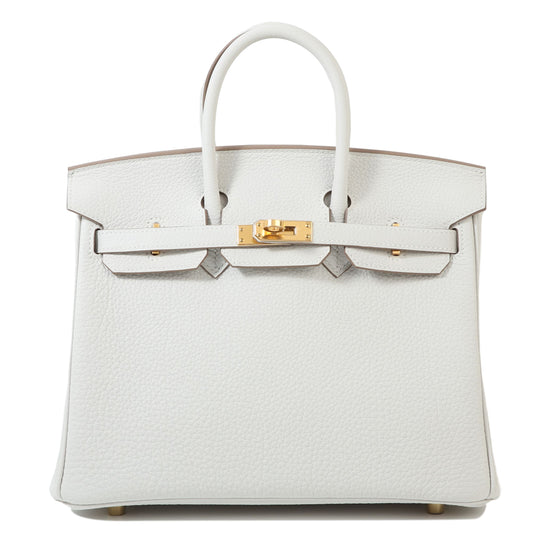 HERMÈS BIRKIN 25 HANDBAG IN GRIS PALE