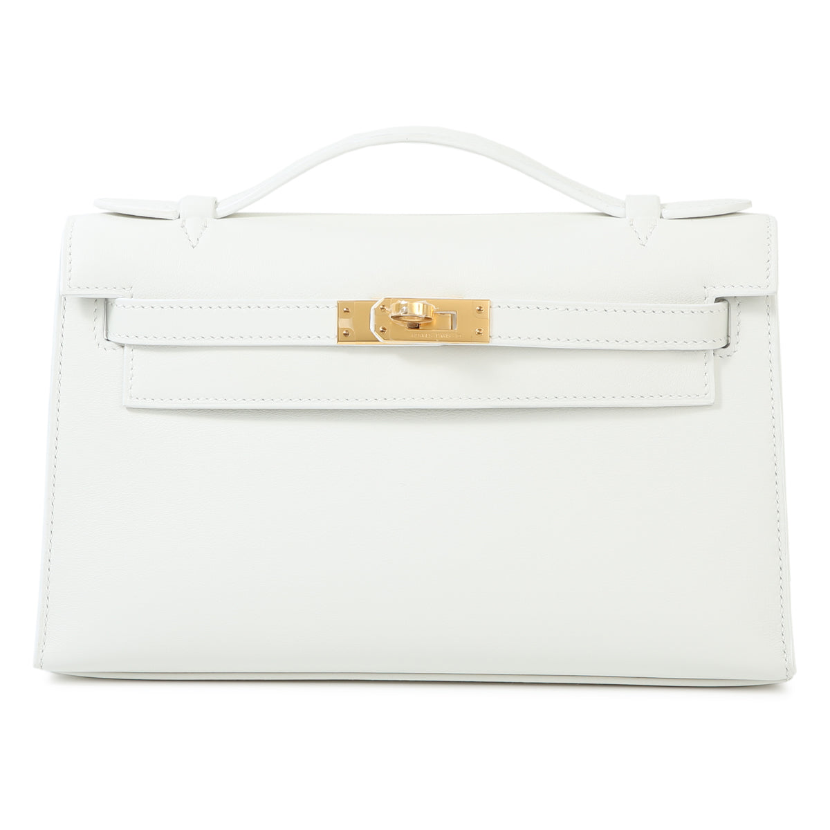 HERMÈS KELLY POCHETTE CLUTCH SNOW WHITE