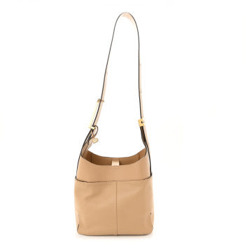 DELVAUX GRAINED CALFSKIN MINI SO COOL SATCHEL IN LATTE