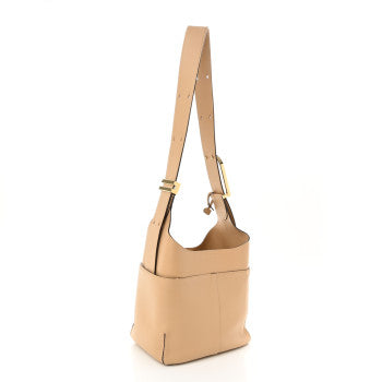 DELVAUX GRAINED CALFSKIN MINI SO COOL SATCHEL IN LATTE