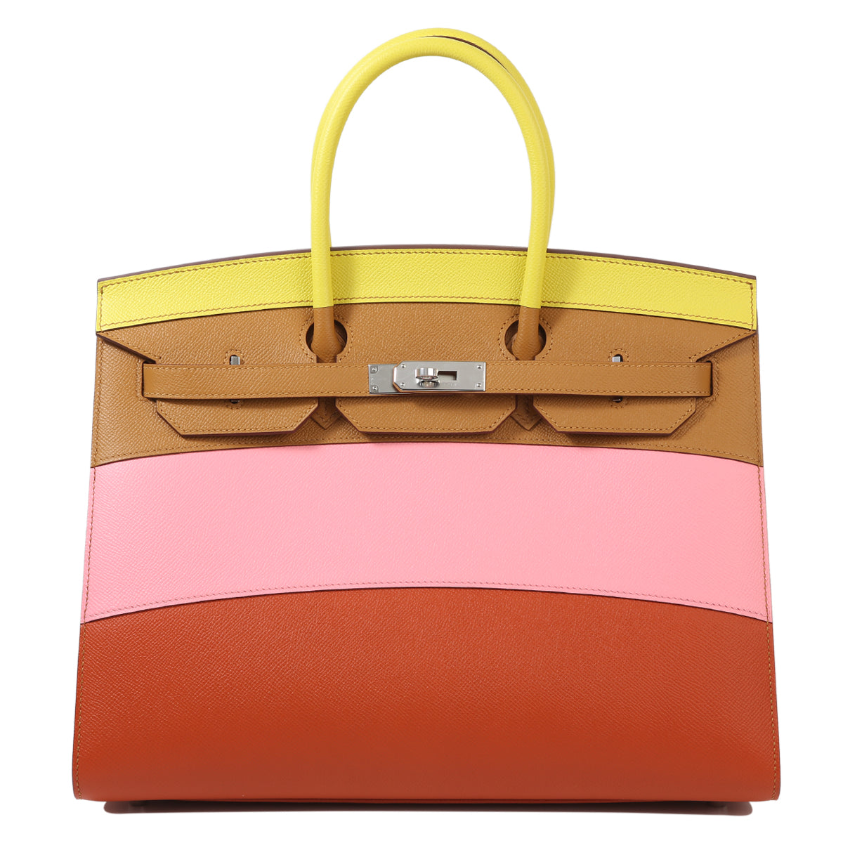 HERMÈS BIRKIN 35 "SUNRISE" RAINBOW SELLIER HANDBAG