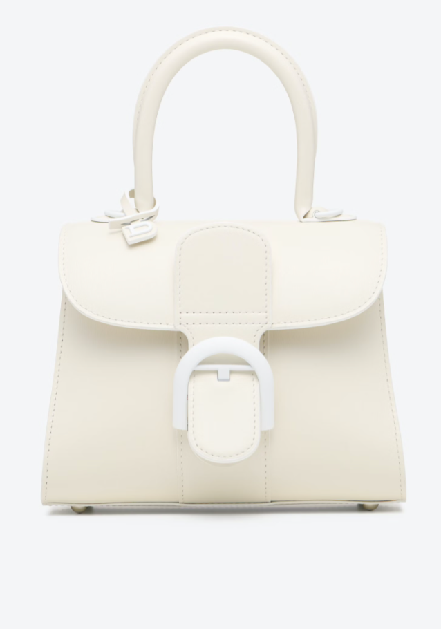 DELVAUX BOX CALF BRILLANT MINI IN IVORY