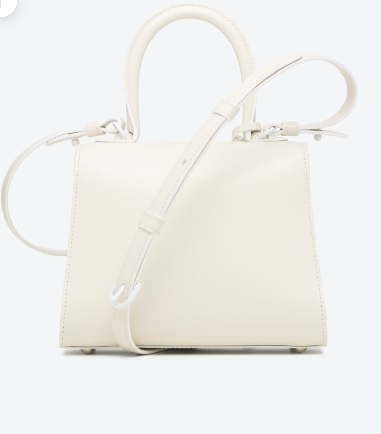 DELVAUX BOX CALF BRILLANT MINI IN IVORY