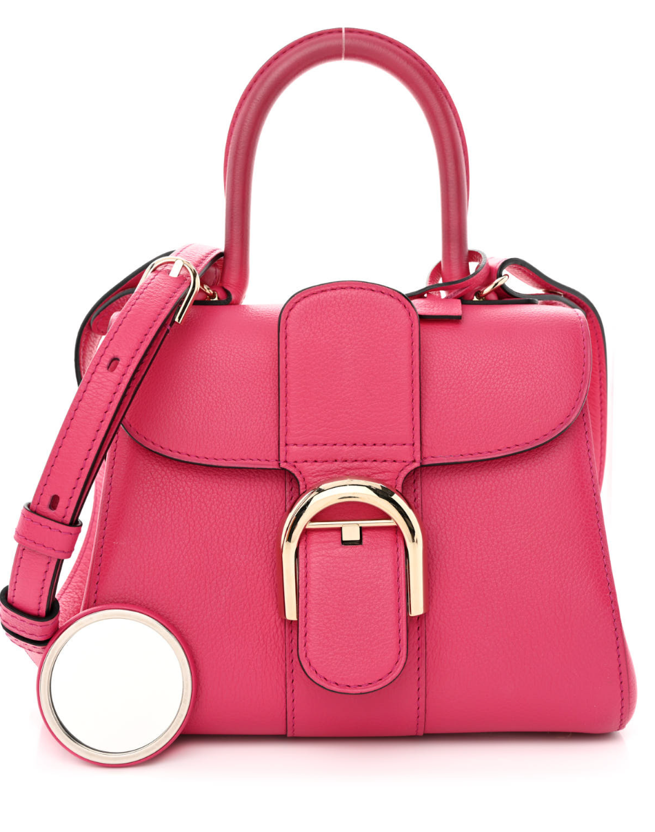 DELVAUX GRAINED CALFSKIN MINI BRILLANT SATCHEL